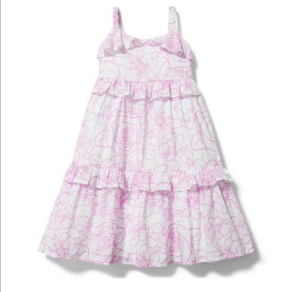 Janie and Jack FLORAL RUFFLE MAXI DRESS 3T-4T NWOT